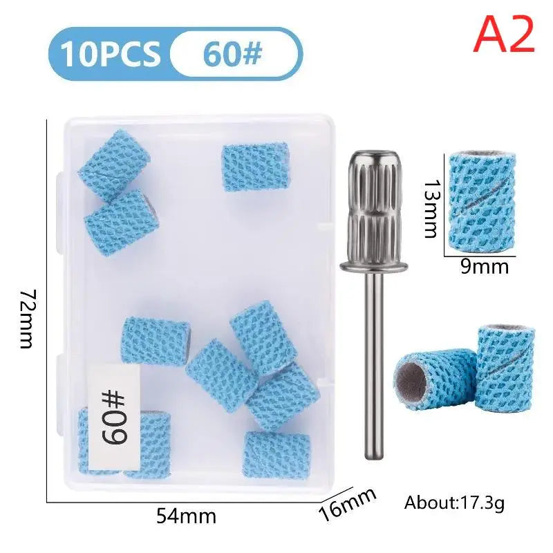 YOVIP Ceramic Honeycomb Nail Drill Sanding Bands – 3 Grits Nail Sanding Bands SWANS A2