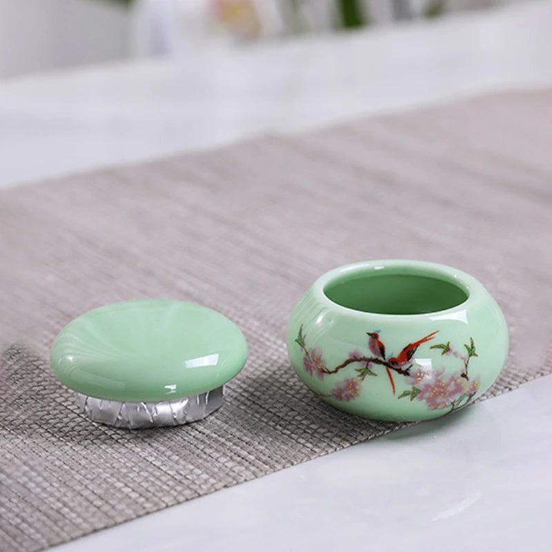 Ceramic Nail Dappen Dish with Lid – Acrylic Liquid & Powder Cup Nail Dappen Dish SWANS