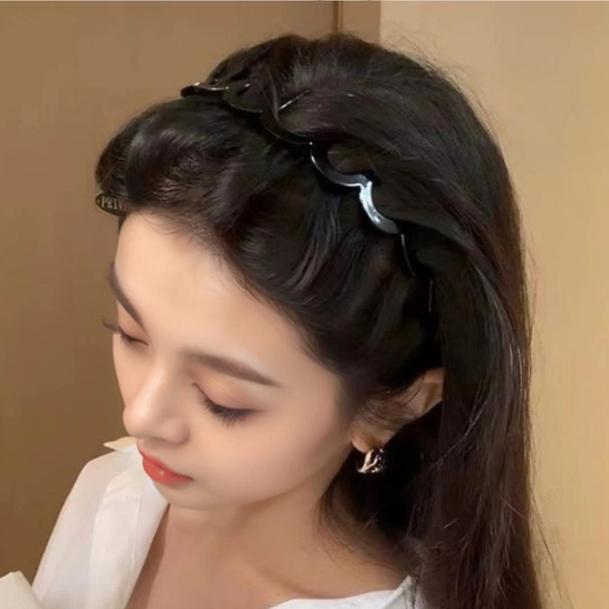 Women's Retro Tortoiseshell Wave Headbands – Non-Slip Hair Bands Fashion Headband SWANS
