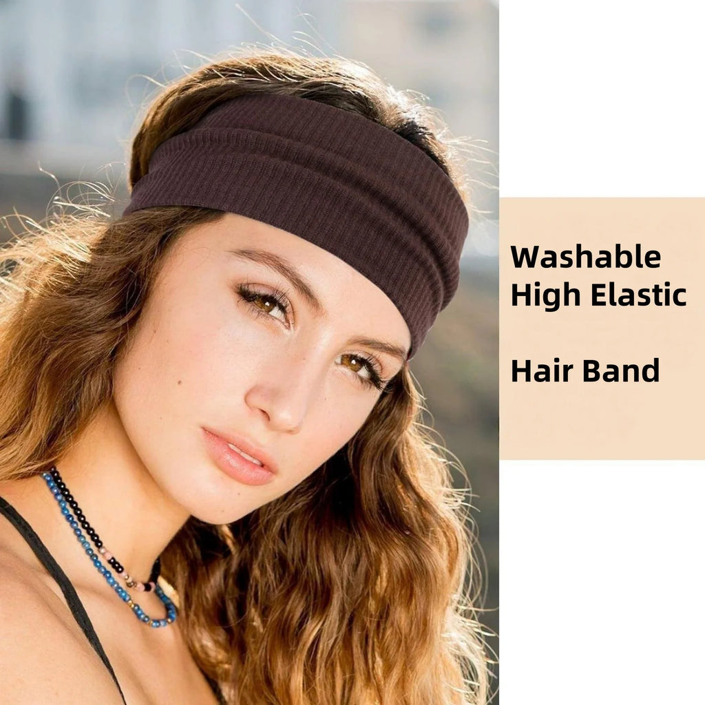 Women's Wide Bohemian Headband – Anti-Slip Elastic Hair Band Bohemian Headband SWANS