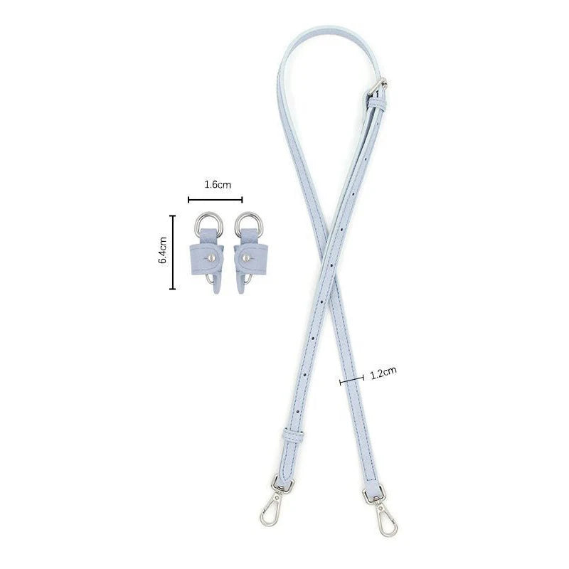 PU Leather Shoulder Strap Kit for Mini Bags – Crossbody Bag Shoulder Strap SWANS Purple Silver