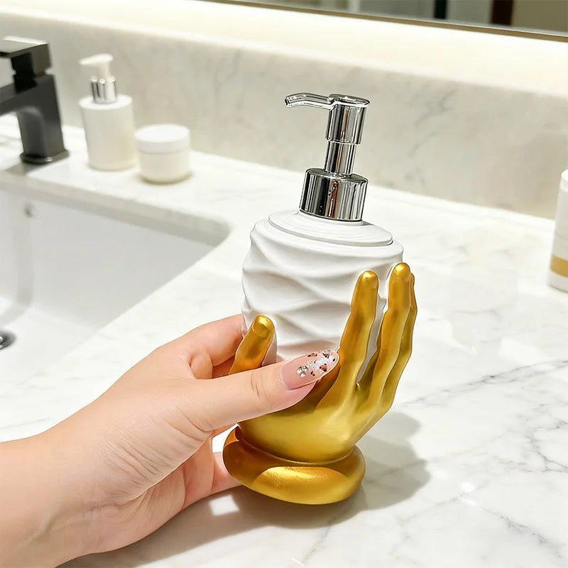 SWANS Refillable Bathroom Dispenser Bottles – Soap & Shampoo Bathroom Dispenser Set SWANS