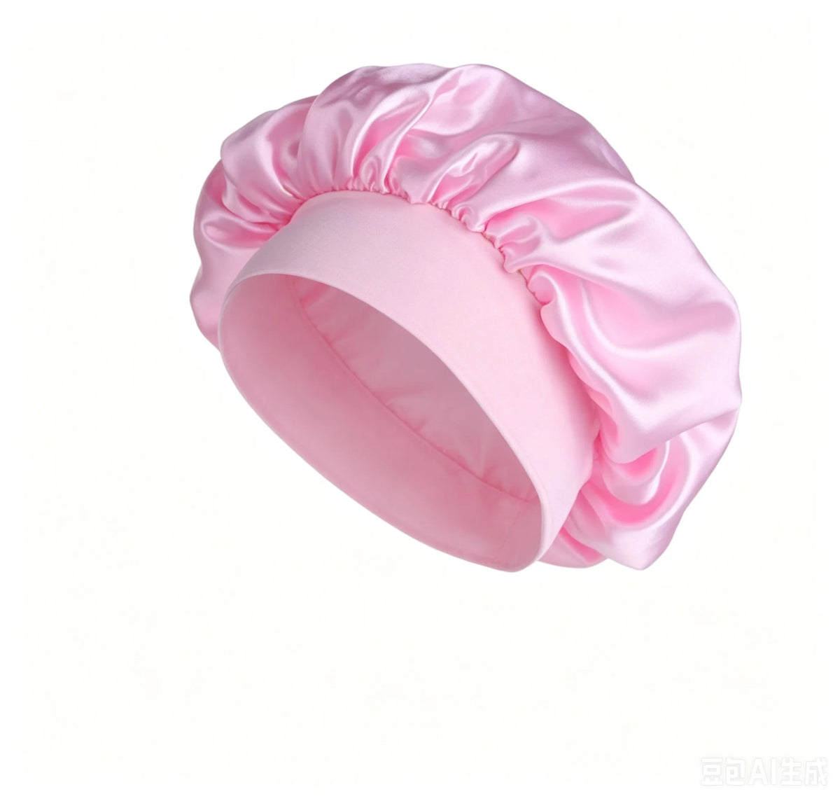 SWANS Satin Silk Sleep Bonnet – Large Hair Wrap for Long Hair Satin Sleep Bonnet SWANS Pink 1pc