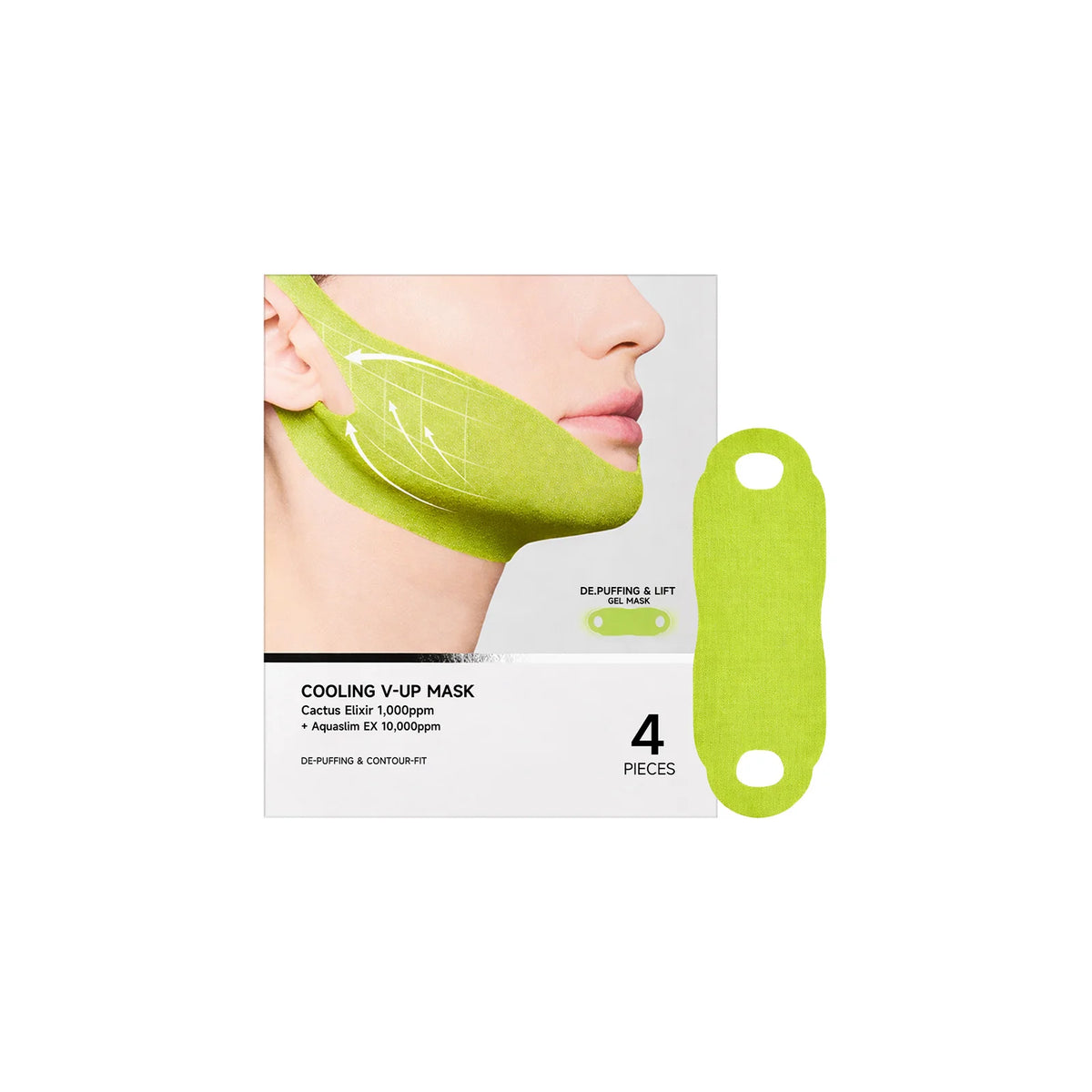 V-Shape Face Lifting Chin Mask – Firming & Contouring 4pc Face Lifting Mask SWANS 4pcs boxed