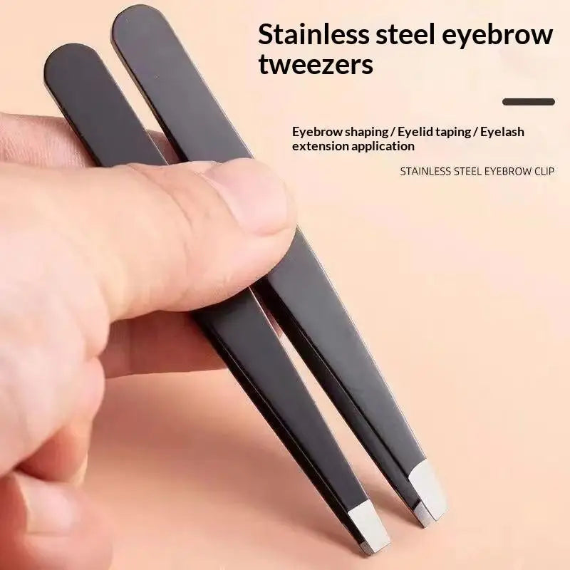 Stainless Steel Eyebrow Tweezers Set | Precision Hair Removal Eyebrow Tweezers Set SWANS