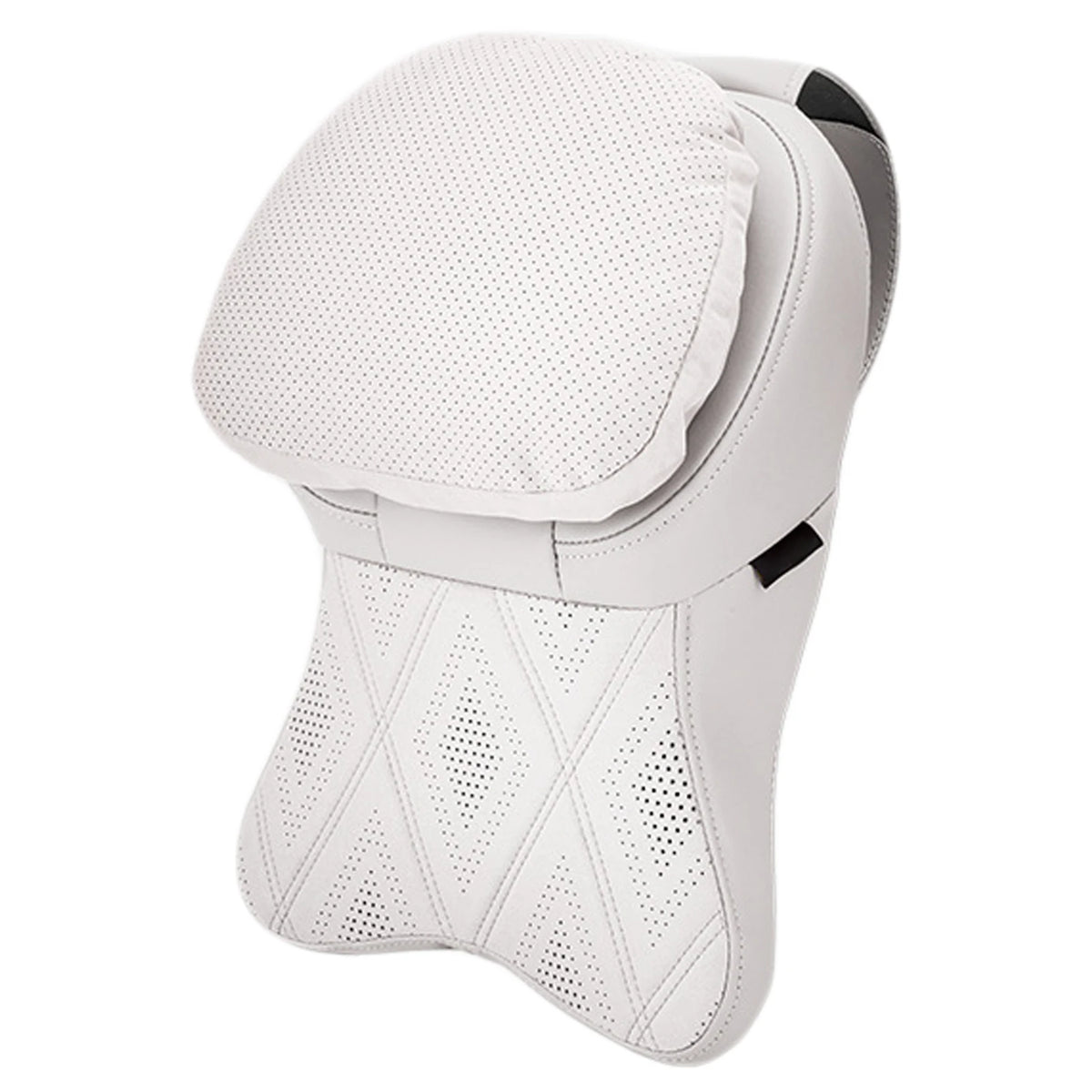 SWANS Memory Foam Car Neck Pillow – Lumbar & Head Support Car Neck Pillow SWANS Rice White