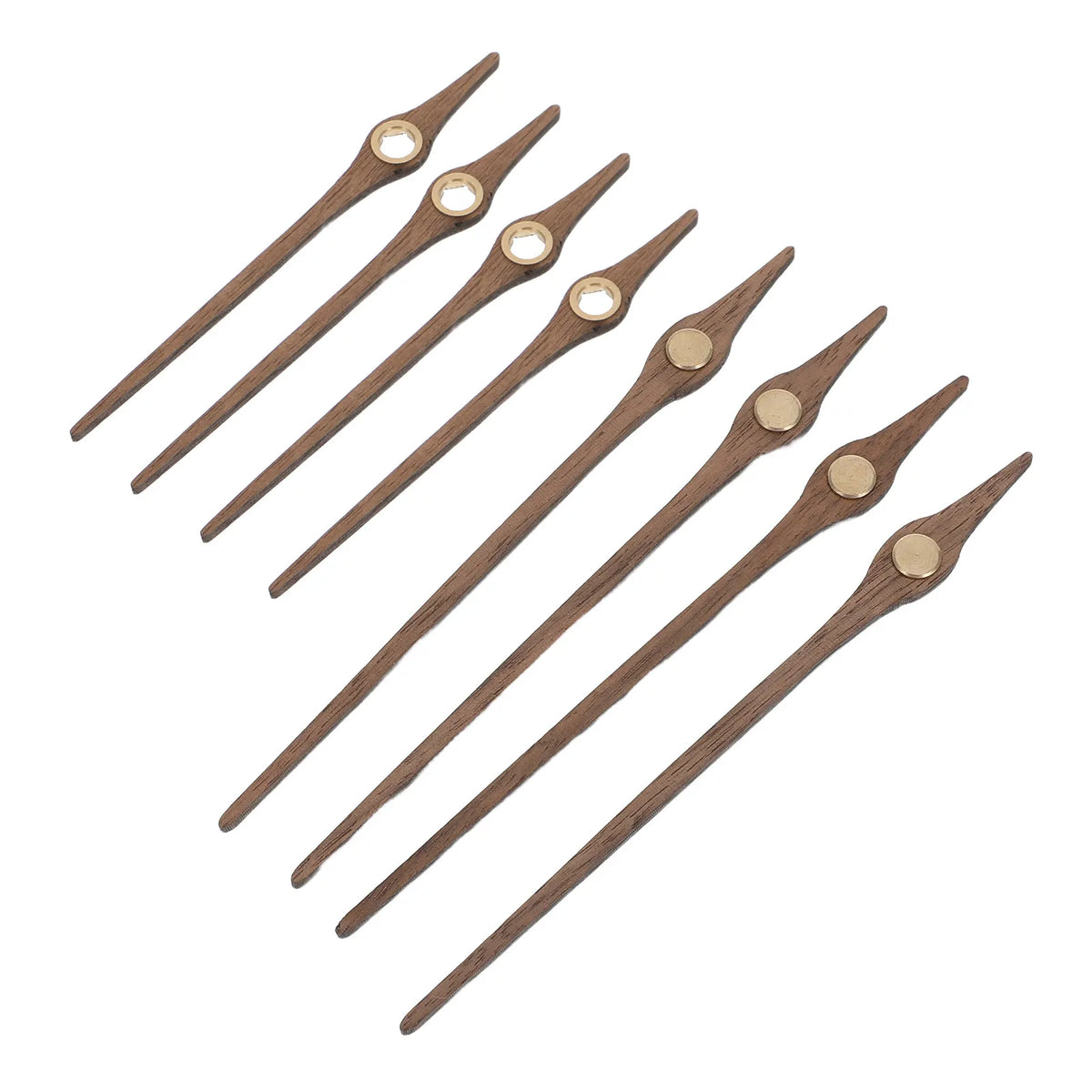 Wooden Clock Hands Replacement Kit – 4-Set DIY Wall Clock Parts Clock Hands Kit SWANS
