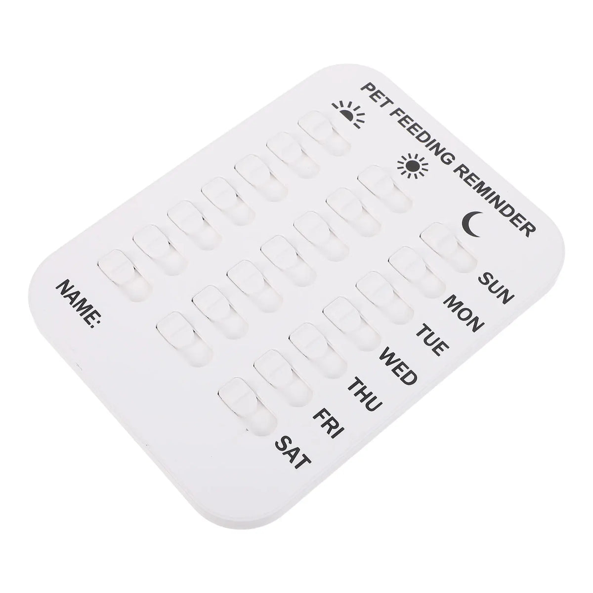 Magnetic Dog Feeding & Medication Tracker Slider Sign Pet Feeding Tracker SWANS