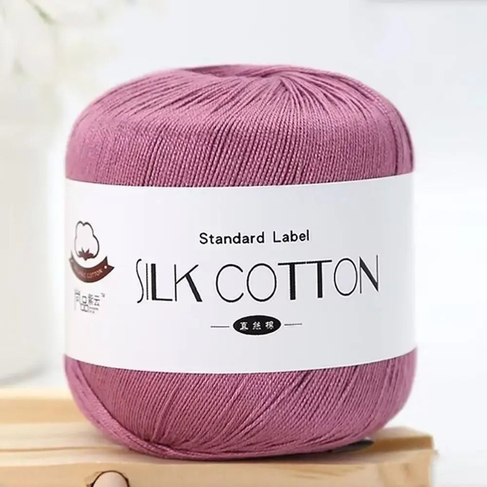Milk Cotton Silk Yarn 50g – Soft DIY Crochet & Knitting Yarn Crochet Knitting Yarn SWANS 09