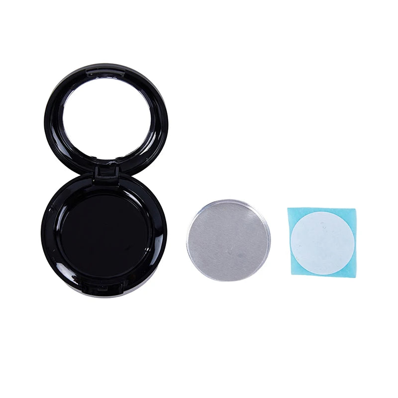 KuZHEN 26mm Magnetic Empty Eyeshadow Case & Pressing Tool Eyeshadow Storage Case SWANS Bright Black