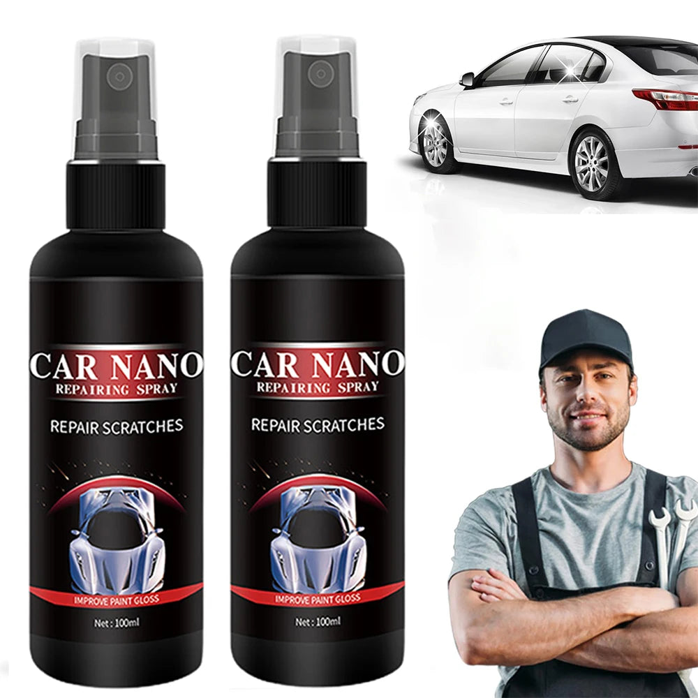 Car Nano Scratch Repair & Polish Spray – Glasscoat 100ml Car Polish Spray SWANS