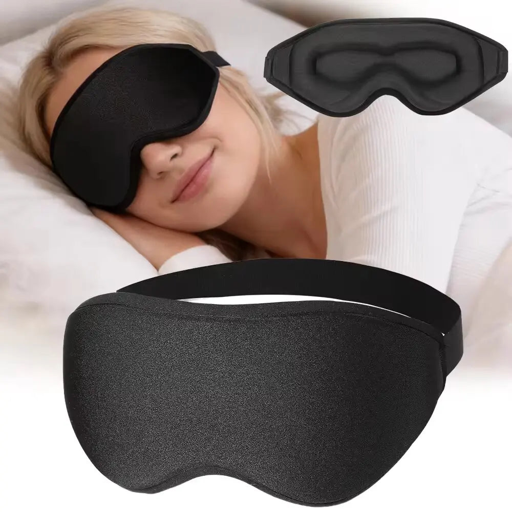 SWANS 3D Blackout Sleep Eye Mask – Breathable Adjustable Travel Sleep Eye Mask SWANS