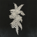 3D Flower Embroidery Applique Patch – Rhinestone Sequin Sew-On Sew-On Applique Patch SWANS 01