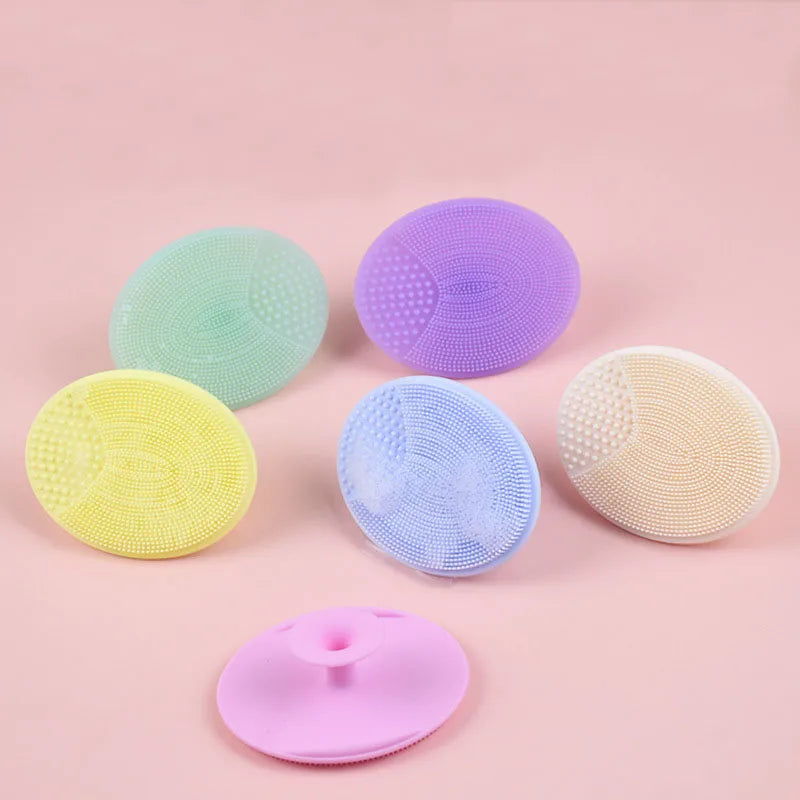 10-Pack Soft Silicone Facial & Baby Cleansing Massage Brushes Silicone Cleansing Brush SWANS