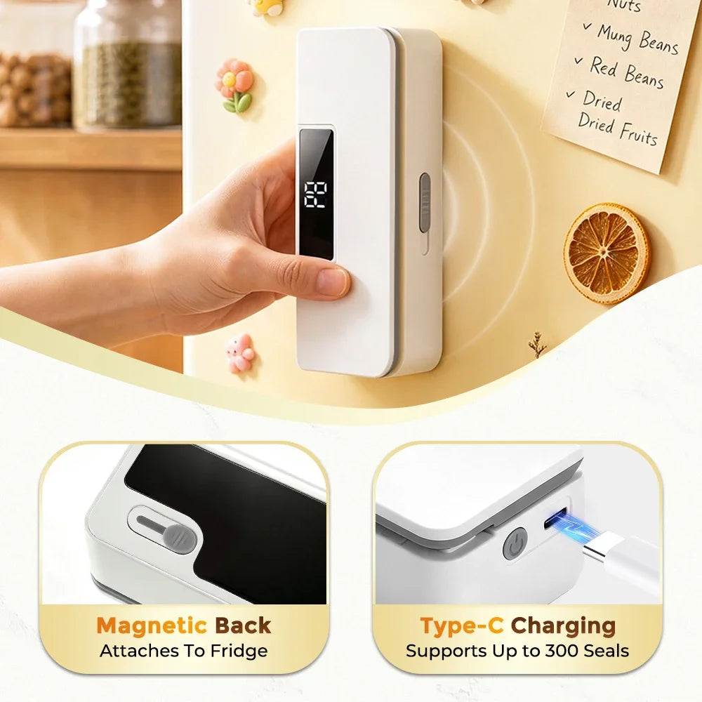 AFDEAL Mini Handheld Bag Sealer & Cutter – 8 Heat Settings Handheld Bag Sealer SWANS