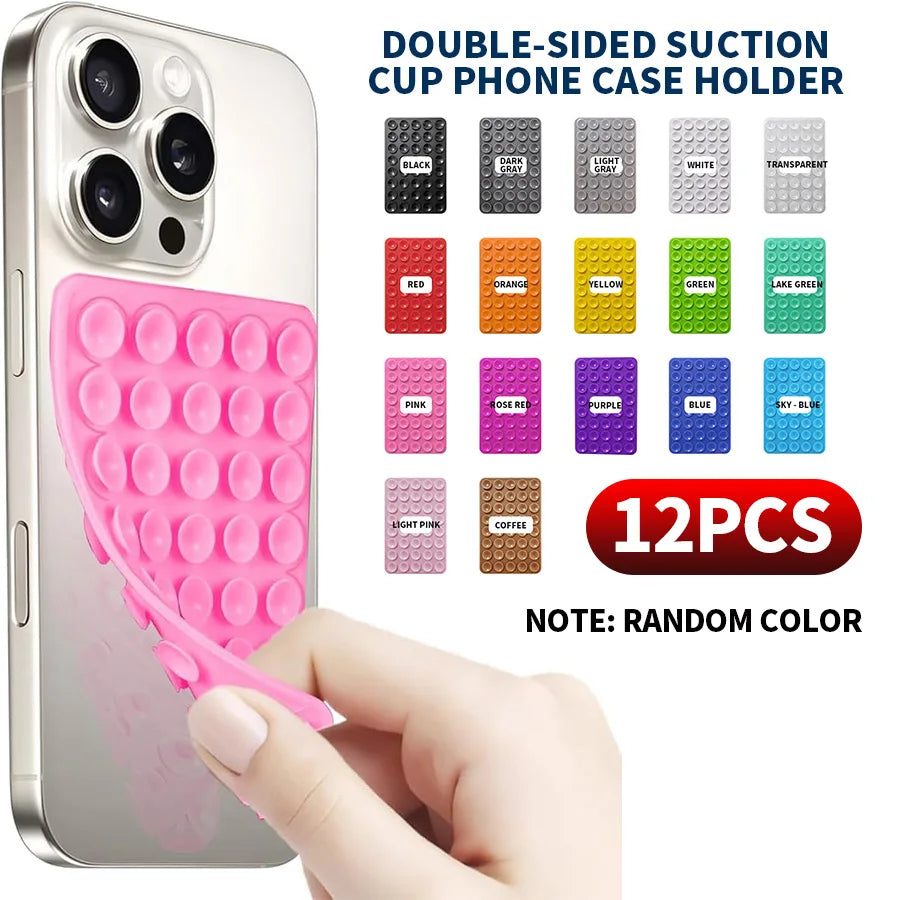 SWANS Double-Sided Silicone Phone Suction Cup Holder Phone Suction Holder SWANS 12PCS
