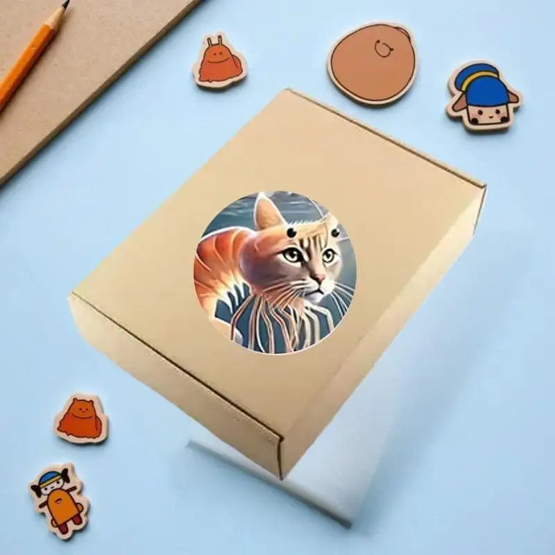 500pcs Italian Brainrot Meme Stickers Roll – DIY Laptop Decals Decorative Sticker Roll SWANS