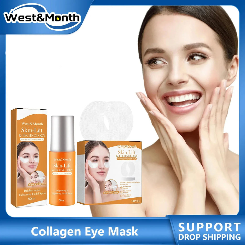 Water Soluble Collagen Eye Mask & Mist Kit | Anti-Wrinkle Collagen Eye Mask Kit SWANS