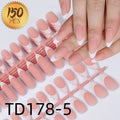 150-Pack French Matte False Nails – Nude Pink Ballet Tips False Nail Tips SWANS TD178-5