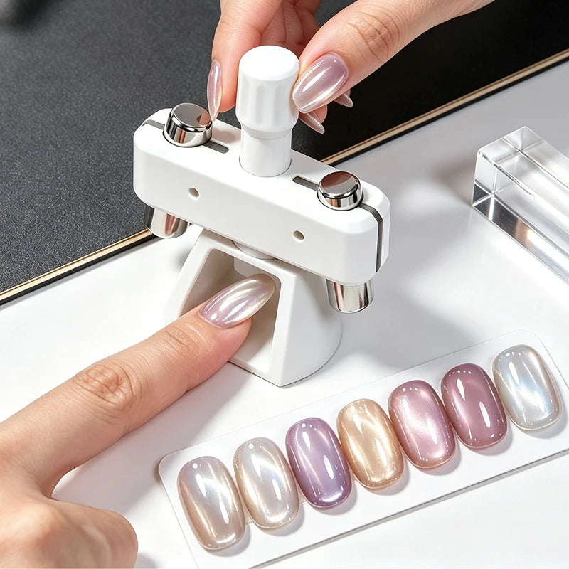 Cat Eye Nail Magnet Tool – Rotatable Glass Bead Effect Nail Art Magnet Tool SWANS