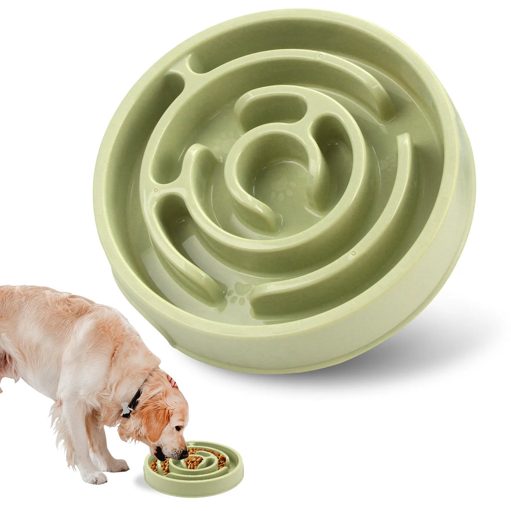 SWANS Pet Slow Feeder Bowl – Non-Slip for All Pet Sizes Slow Feeder Bowl SWANS GREEN