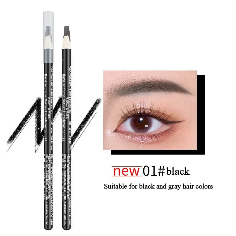 Waterproof Microblading Eyebrow Pencil – Long-Lasting Brow Define Eyebrow Pencil SWANS 1 black