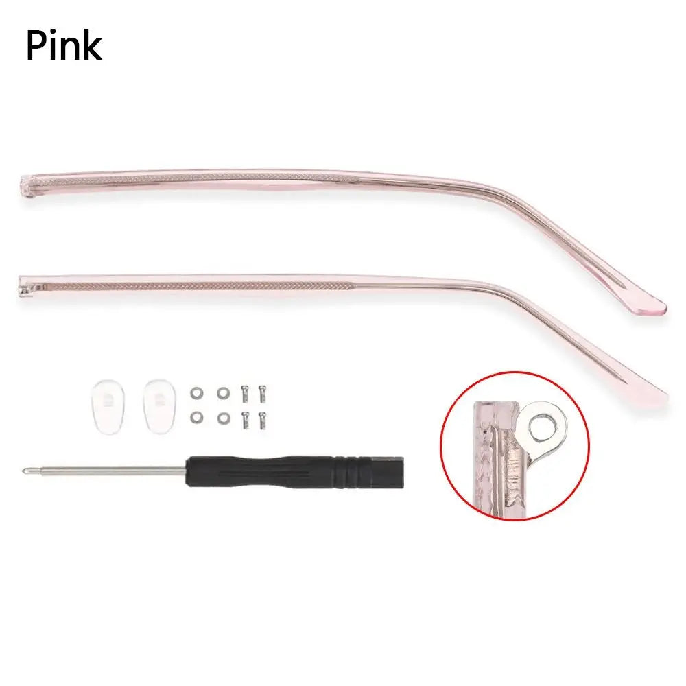 Universal Eyeglasses Temple Arms Repair Kit – Anti-Slip Eyewear Repair Kit SWANS pink