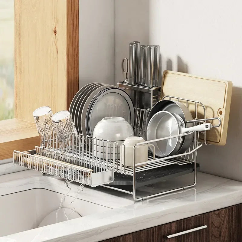 Foldable Dish Drying Rack – Plate Storage Organizer | SWANS Dish Drying Rack SWANS