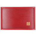 SWANS Solid Wood Serving Tray – Rustic Red Snack & Fruit Board Wood Serving Tray SWANS 30-20-2cm