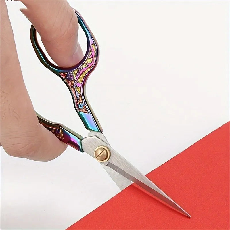Vintage Plum Blossom Craft Scissors – Stainless Steel Embroidery Craft Scissors SWANS