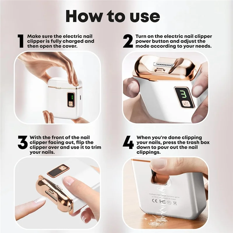 SWANS AA20 Rechargeable Electric Nail Clipper Trimmer Electric Nail Clipper SWANS