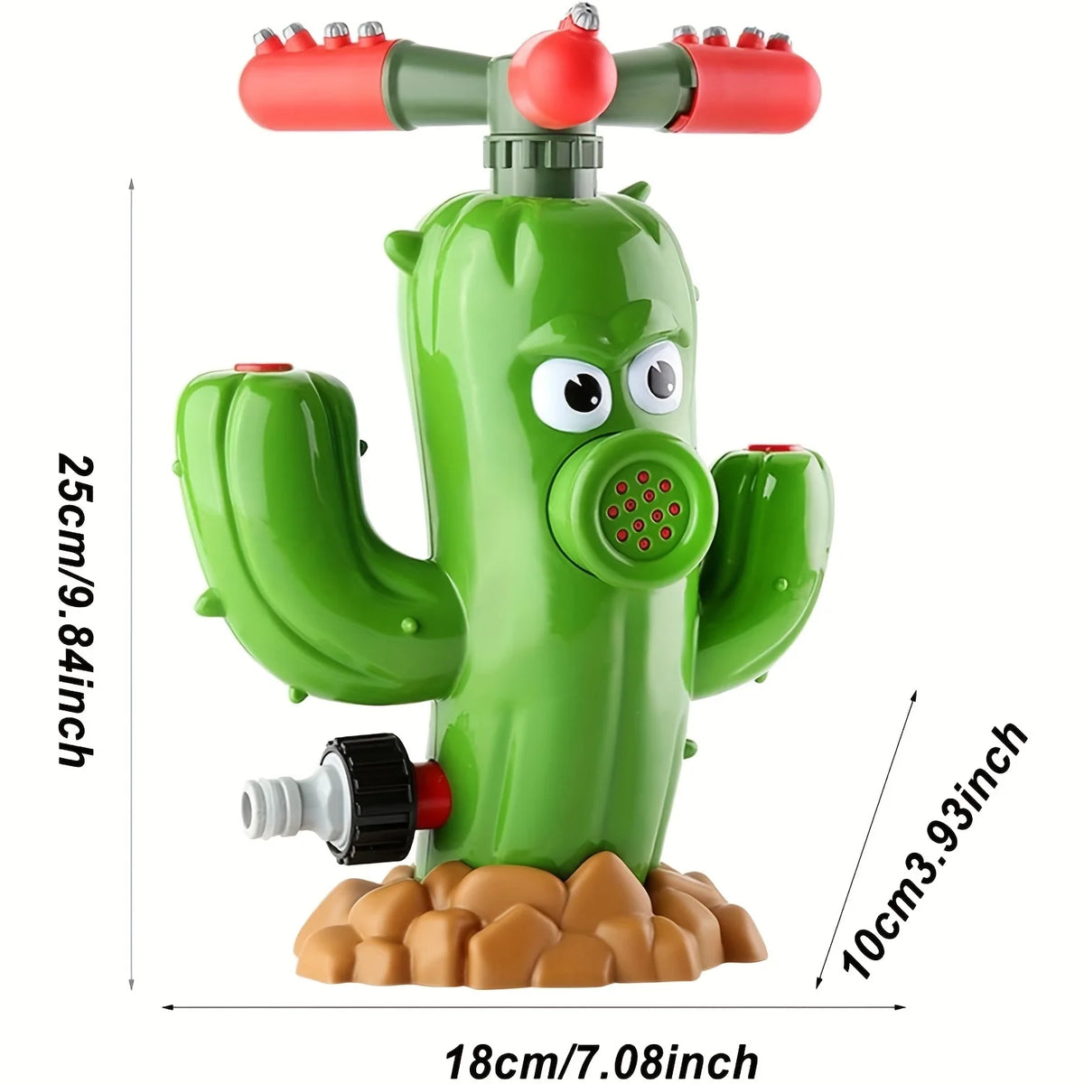 Kids Rotating Cactus Water Sprinkler Outdoor Garden Play Toy Outdoor Water Toy SWANS