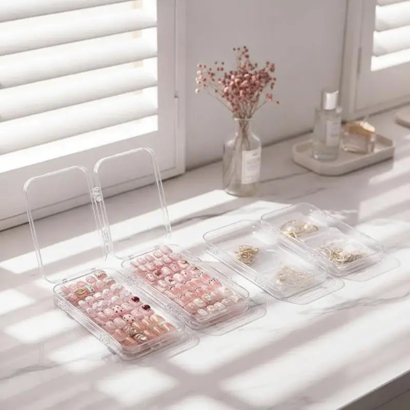 Multi-Layer Transparent Nail Display Holder & Storage Organizer Nail Art Organizer SWANS