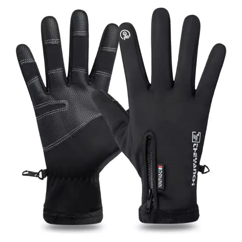 SWANS Winter Thermal Fleece Motorcycle Gloves – Touchscreen Motorcycle Gloves SWANS Black M