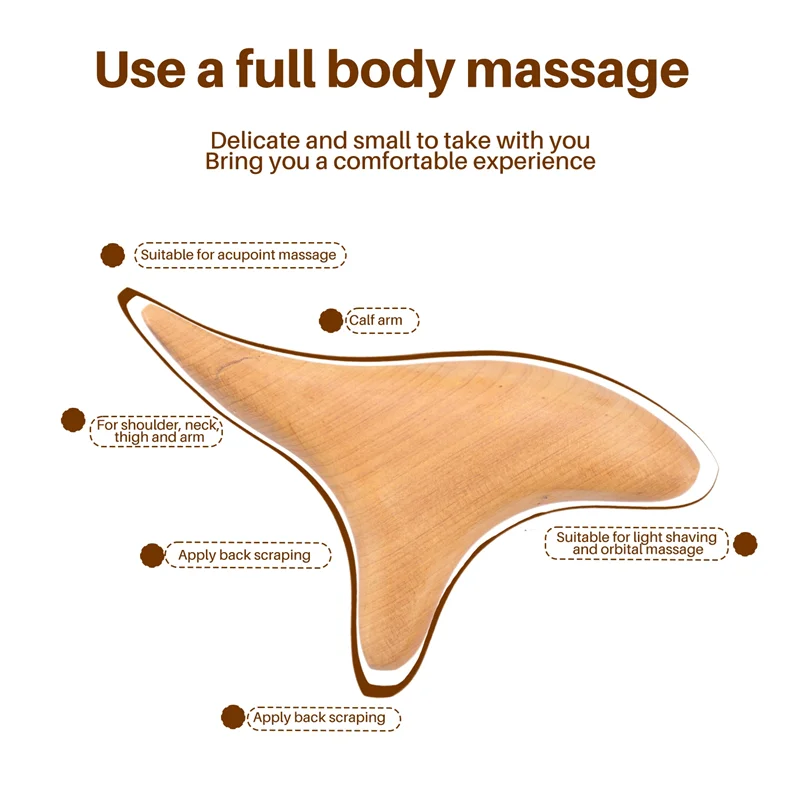 SWANS Wooden Triangular Reflexology Massage Stick – Foot & Neck Reflexology Massage Stick SWANS