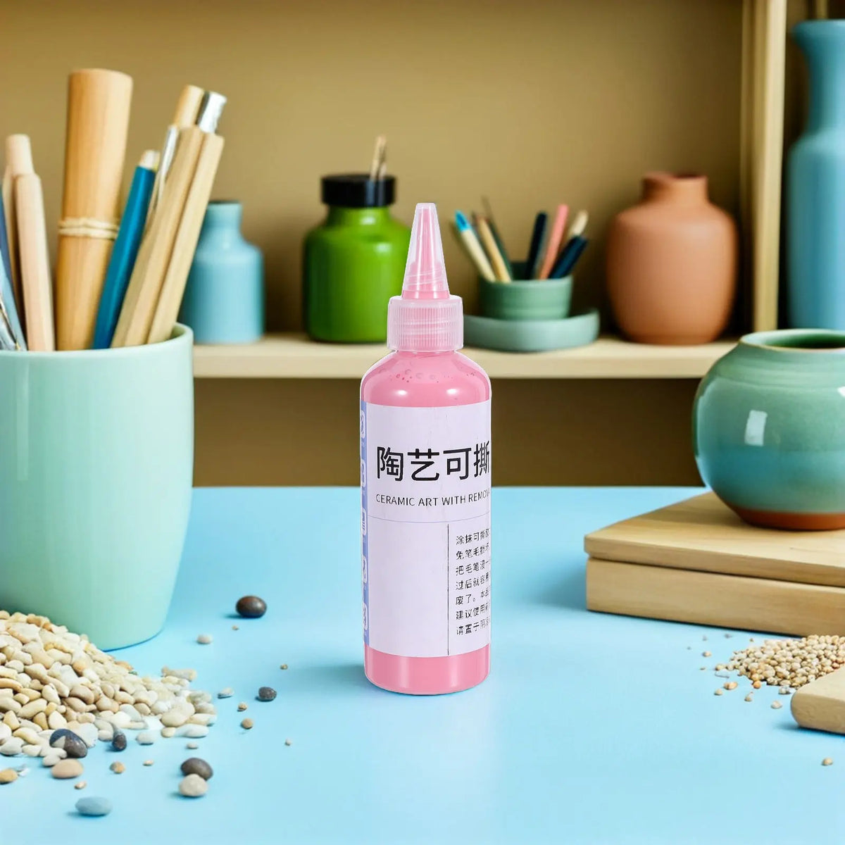 Peelable Pottery Masking Fluid – Ceramic Glaze Resist Coating Ceramic Masking Fluid SWANS