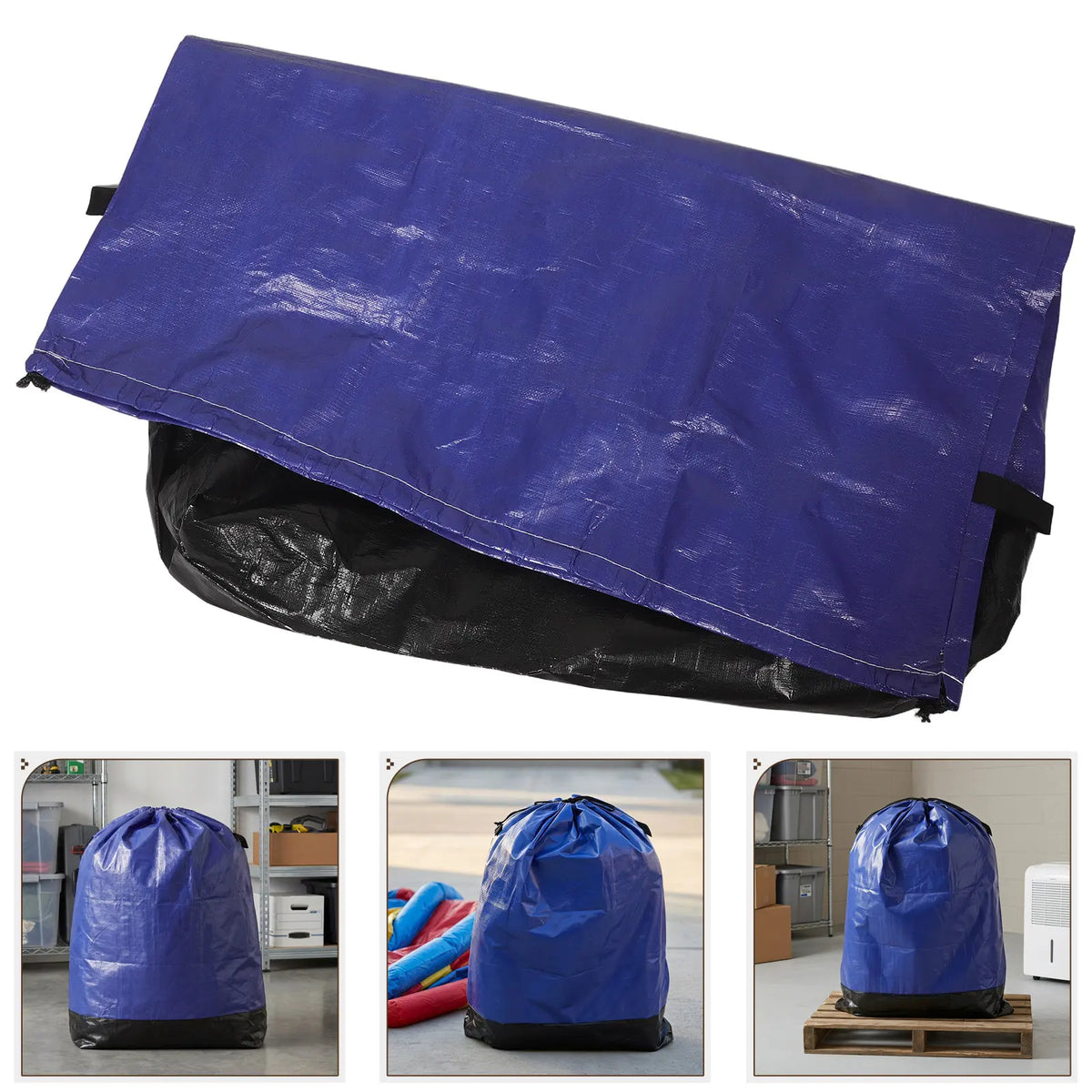 Inflatable Bounce House Storage Bag – Heavy Duty 47x39" Blue Inflatable Storage Bag SWANS Default Title