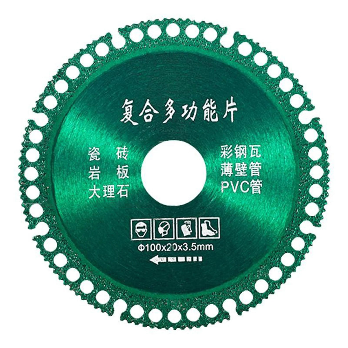 Diamond Cutting Disc 100mm Angle Grinder – Tile & Marble Diamond Cutting Disc SWANS Green-1Pcs