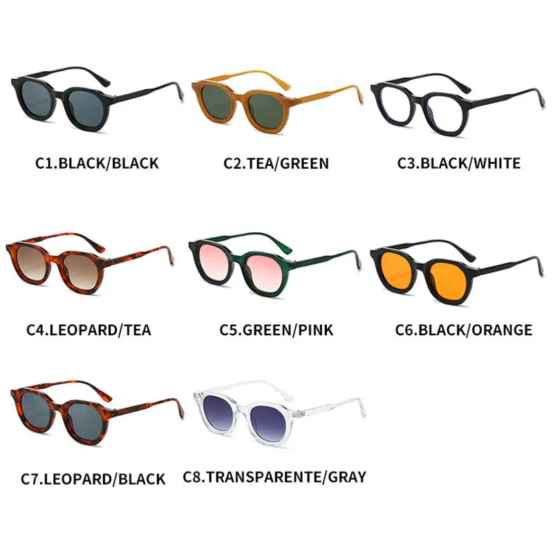TOYEARN Round Vintage Sunglasses UV400 Gradient – Unisex Round Sunglasses SWANS