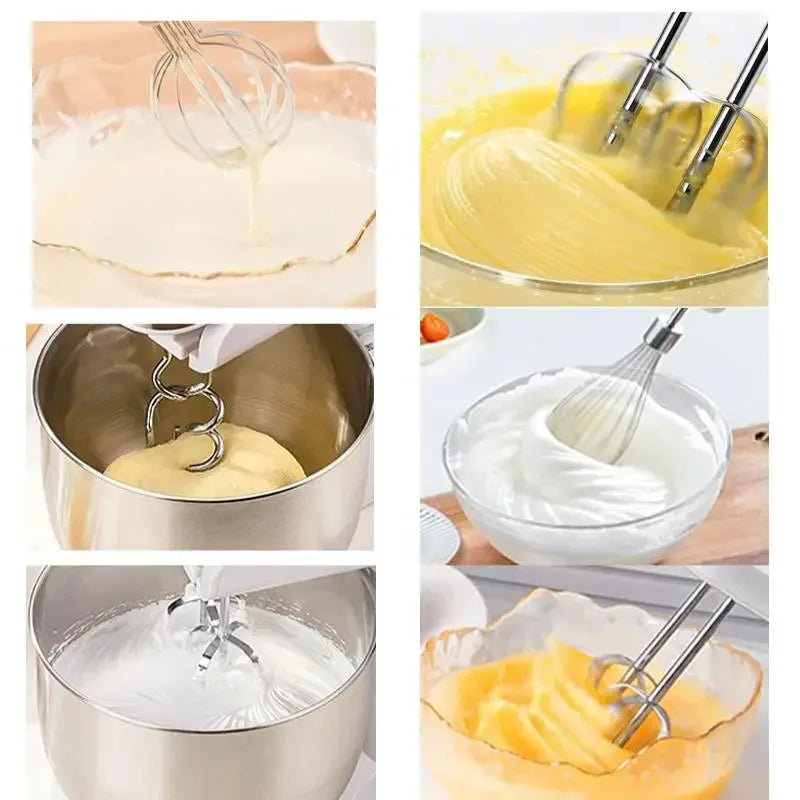 Stainless Steel Egg Beater Stirring Hook & Kneading Stick Set Mixer Attachment Set SWANS