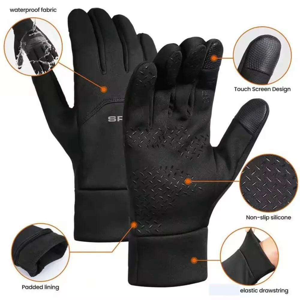 GAFASTWO Winter Touchscreen Fleece Gloves – Warm & Windproof Winter Knit Gloves SWANS