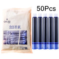 50-Pack Fountain Pen Ink Cartridges – Erasable Black & Blue Pen Ink Cartridges SWANS Crystal Blue