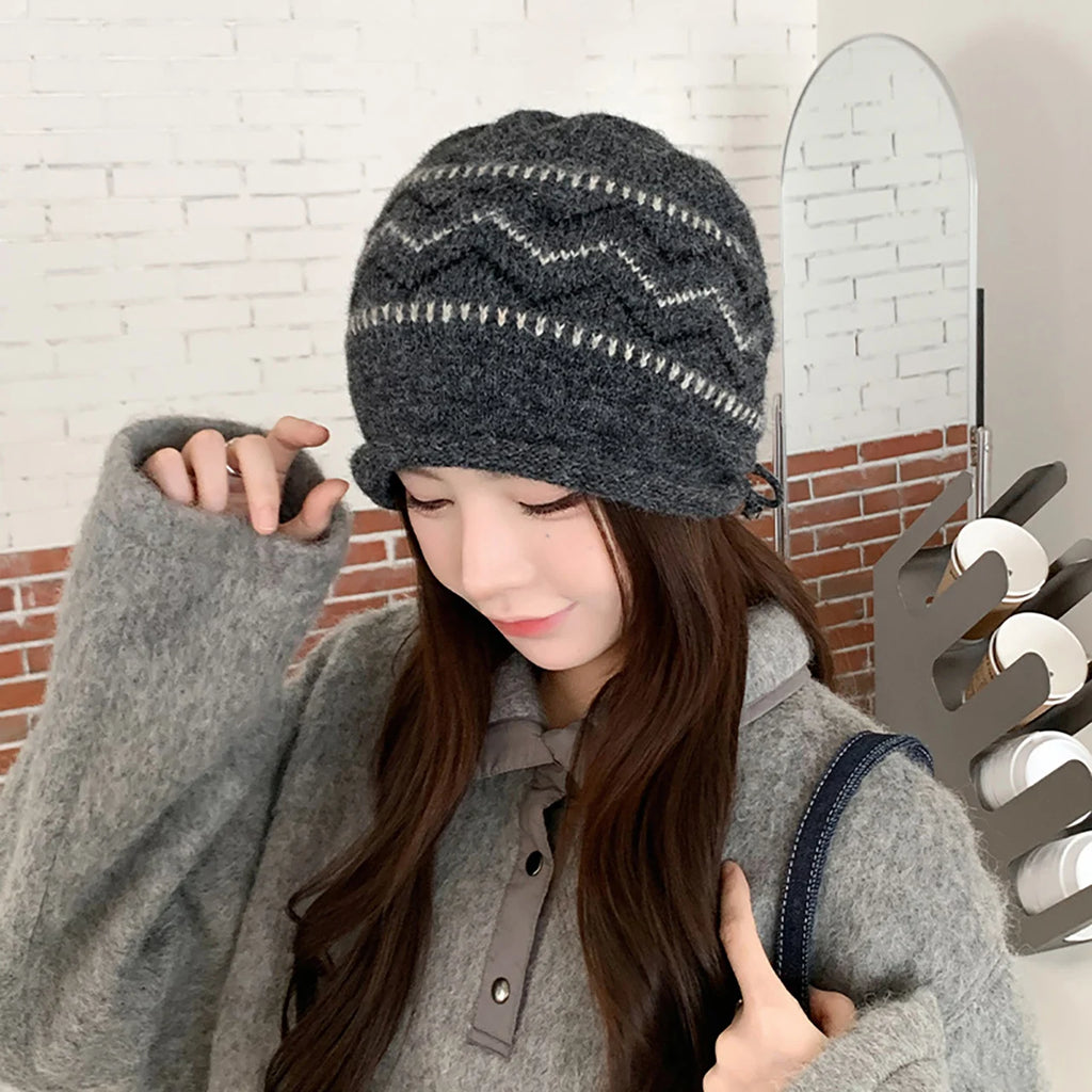 Women's Slouchy Knit Beanie – Soft Warm Winter Rolled Edge Hat Knit Winter Beanie SWANS