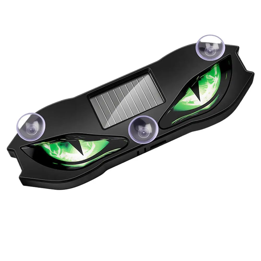 Solar Devil Eye Car Neon Light – Wireless Atmosphere Lamp Car Atmosphere Light SWANS green