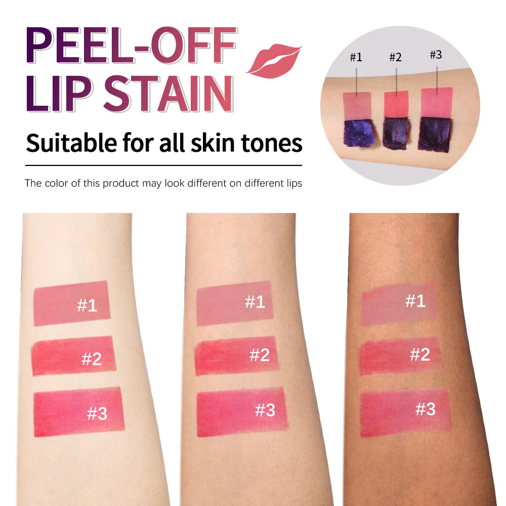 Lakerain Peel-Off Lip Stain – Waterproof Long-Lasting Color Peel-Off Lip Stain SWANS