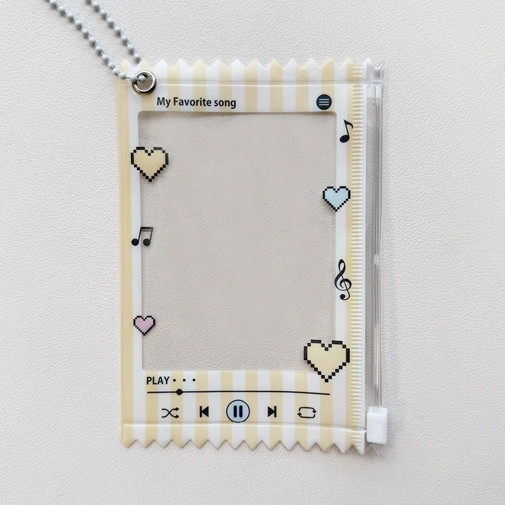 Zipper Instax Photo Card Holder – Clear Window 3" PVC Case Photo Card Holder SWANS 3
