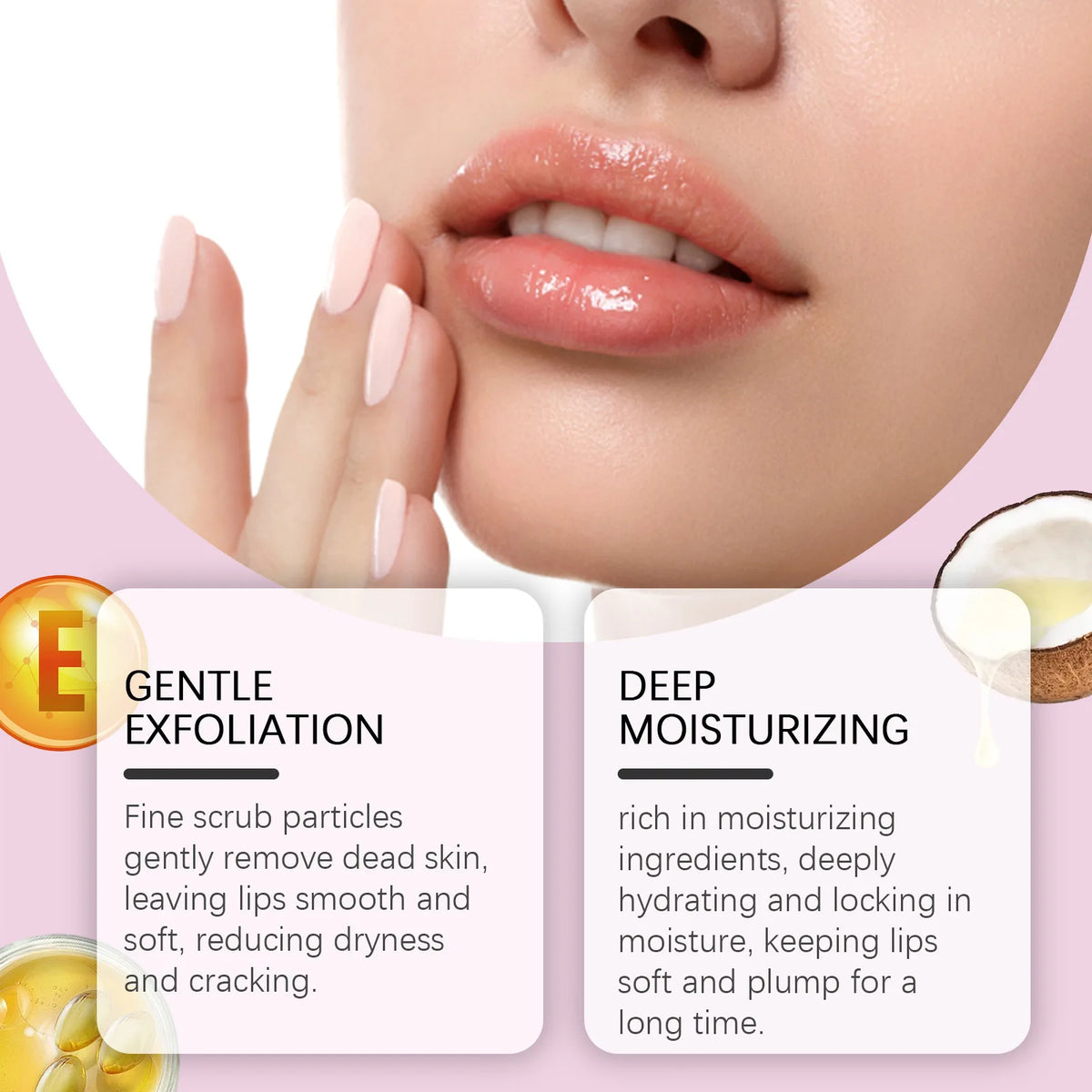 WIYUN Lip Scrub – Exfoliating, Moisturizing & Smoothing Lip Scrub SWANS