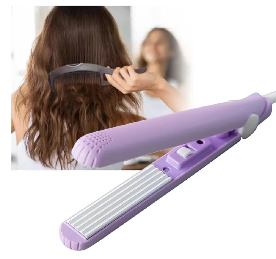YIBER Mini Ceramic Wave Hair Curler & Straightener 3-in-1 Hair Curler & Straightener SWANS