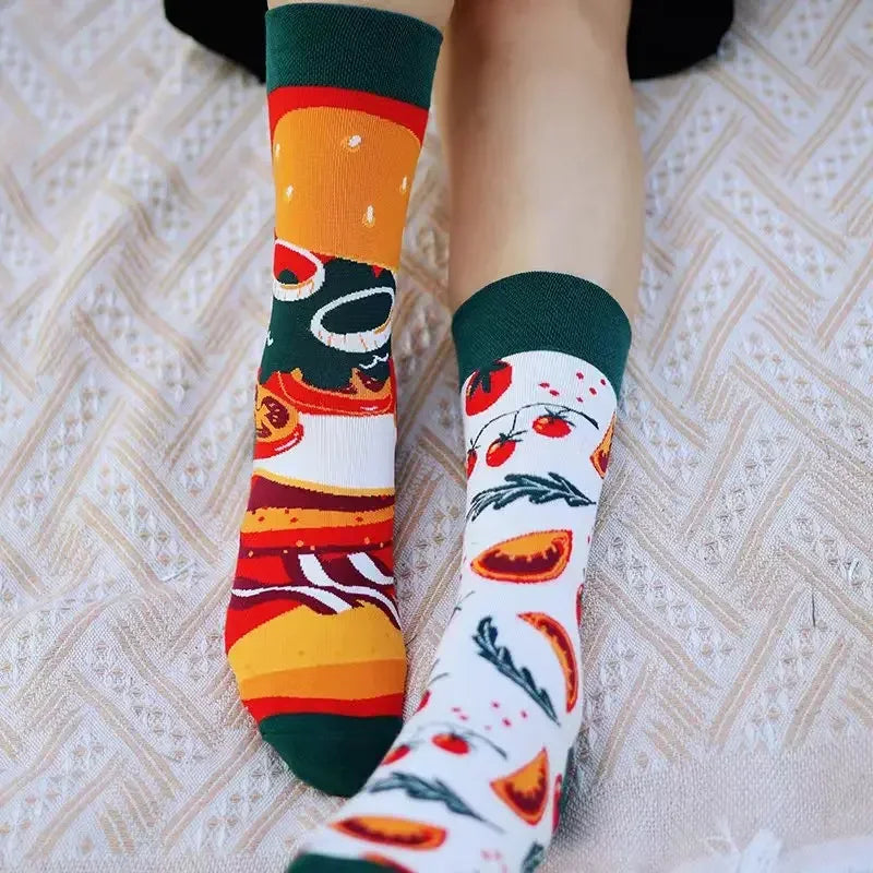 Unisex Anime Animal AB Cotton Socks – Cat Dog Koala Cow Novelty Cotton Socks SWANS