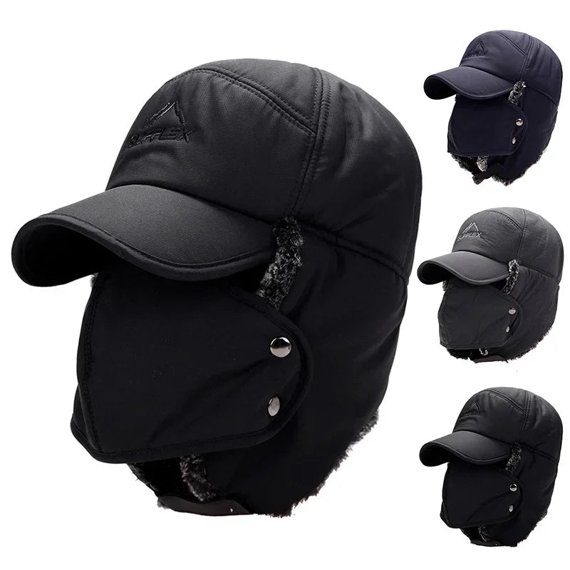 Winter Faux Fur Trapper Hat – Unisex Windproof Ear Flap Cap Winter Trapper Hat SWANS